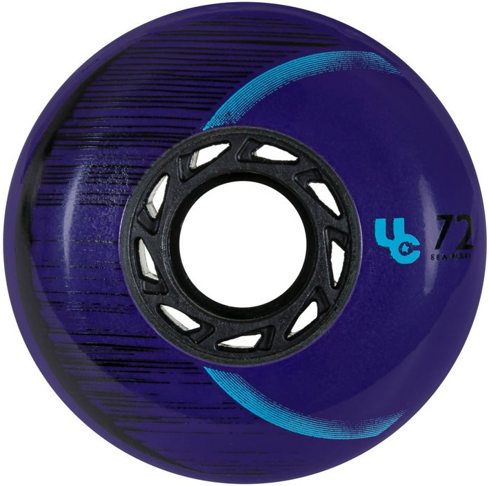 Violet UnderCover inline skate wheel for freeriding Cosmic Eclipse of 72 mm and 86A durometer